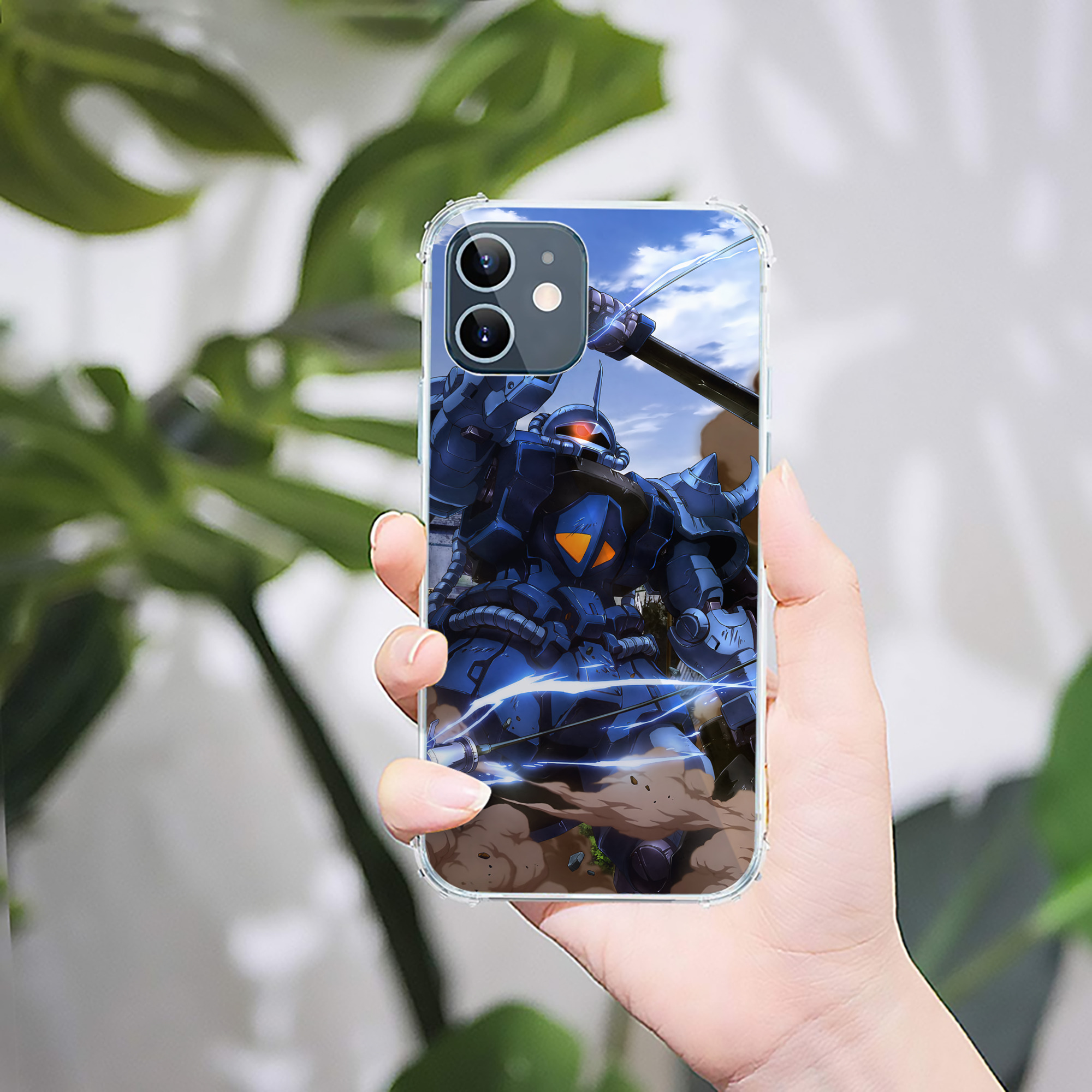 （画像用） 機動戦士ガンダム Mobile Suit Gundam 【iPhone 12シリーズ対応】透明スマホケース（クリアソフトケース）